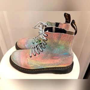 Dr. Martens Air Wair Sole Bouncing Lace Up Pascal Rainbow Boots Size 5 L 4 M